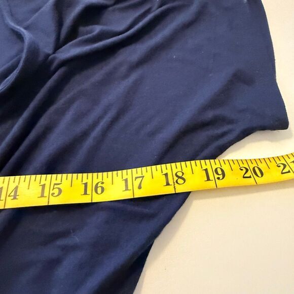 NEW Loveappella Navy Jersey Knit Short Sleeve Jogger Style Jumpsuit Sz M Casual - Picture 7 of 15